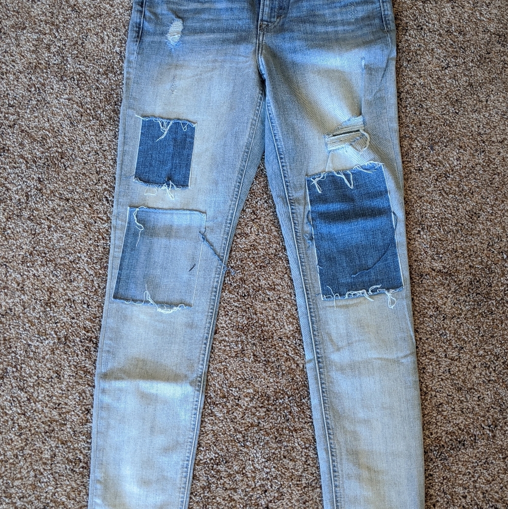 NWOT. Patchwork Lucky Brand Jeans